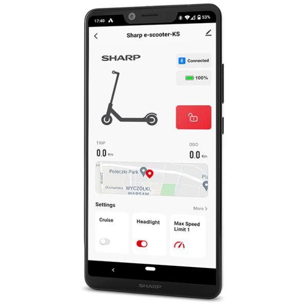 SHARP E-SCOOTER CON DISPLAY INTEGRATO KS3 EM-KS3AEU-B