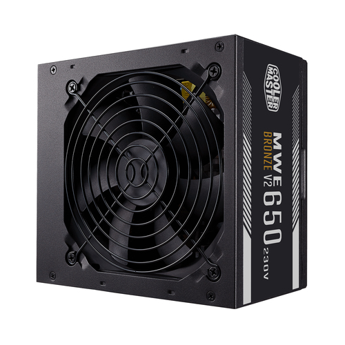 COOLER MASTER ALIMENTATORE MWE 650W V2 230V 80PLUS BRONZE ATX 120MM FAN ACTIVE, NON MODULARE MPE-6501-ACABW-BEU