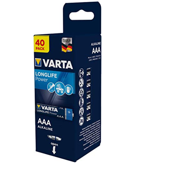 VARTA CF40LONGLIFE POWER BLU AAA BIG BOX 4903121194