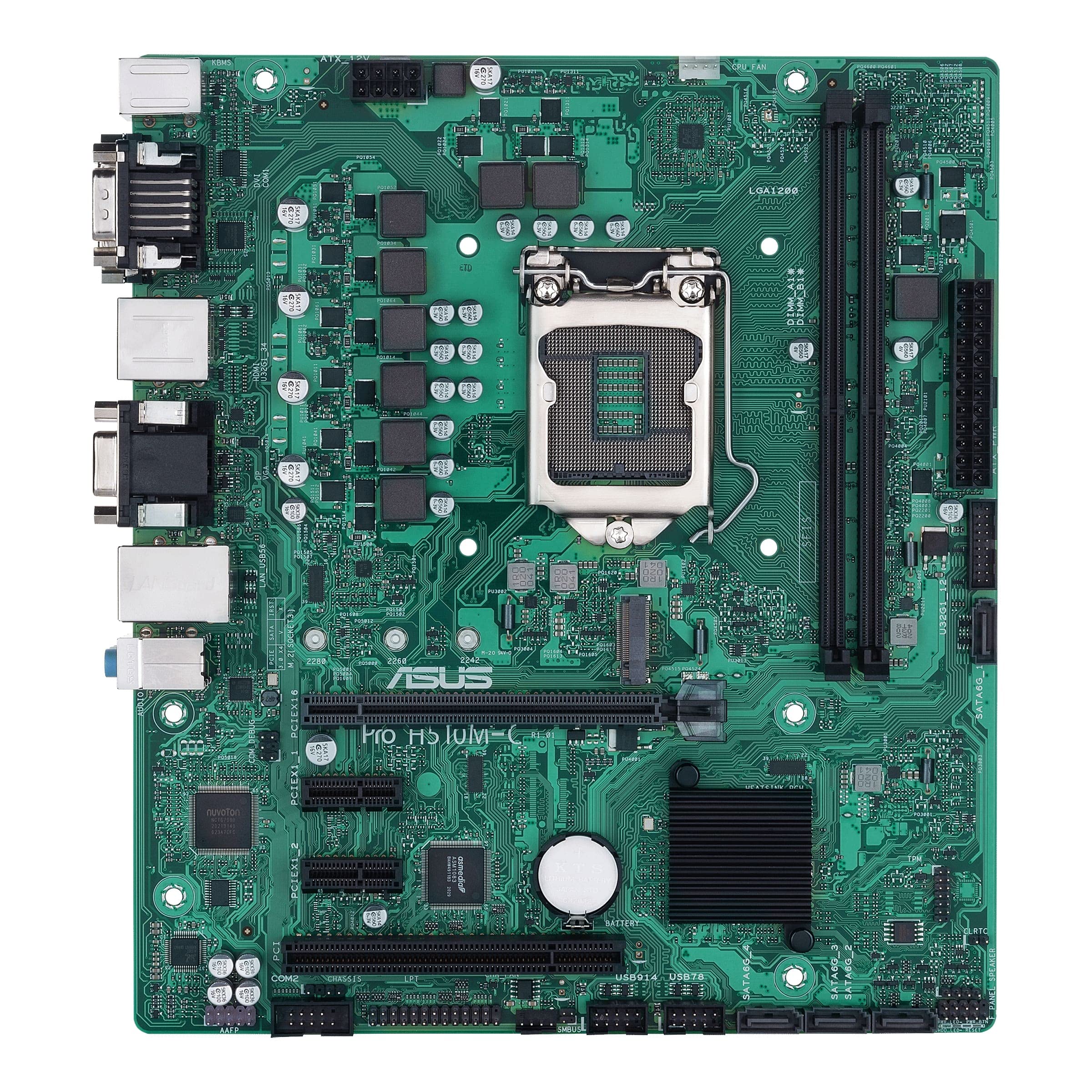 ASUS MB H510, PRO H510M-C/CSM, LGA 1200, H510, M2, LAN, DP, D-SUB, DVI, USB, 90MB17K0-M0EAYC 90MB17K0-M0EAYC