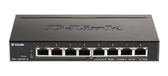 D-LINK SWITCH 8 PORTE GIGABIT POE SMART MANAGED DGS-1100-08PV2