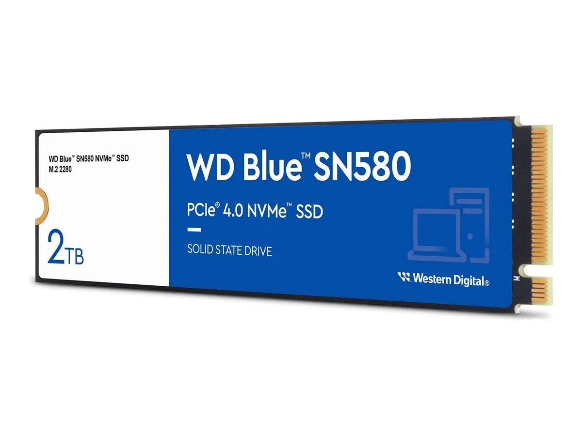 WESTERN DIGITAL SSD INTERNO BLUE SN580 2TB M.2 2280 PCIE 4.0 X4 (NVME) WDS200T3B0E