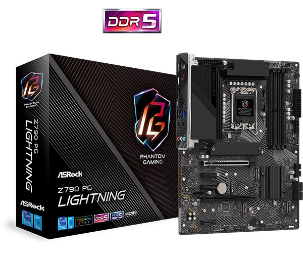 ASROCK MB Z790, Z790 PG LIGHTNING, LGA 1700 4DDR5 90-MXBKA0-A0UAYZ