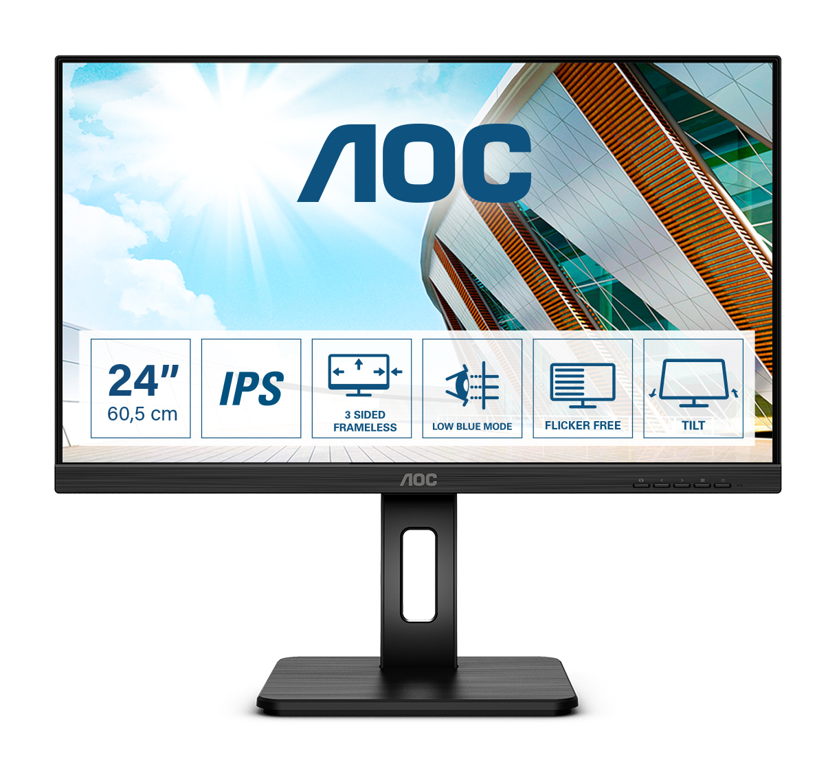 Aoc 23,8 16.9 2560X1440 75HZ IPS HDMI DP MULTIMED Q24P2Q