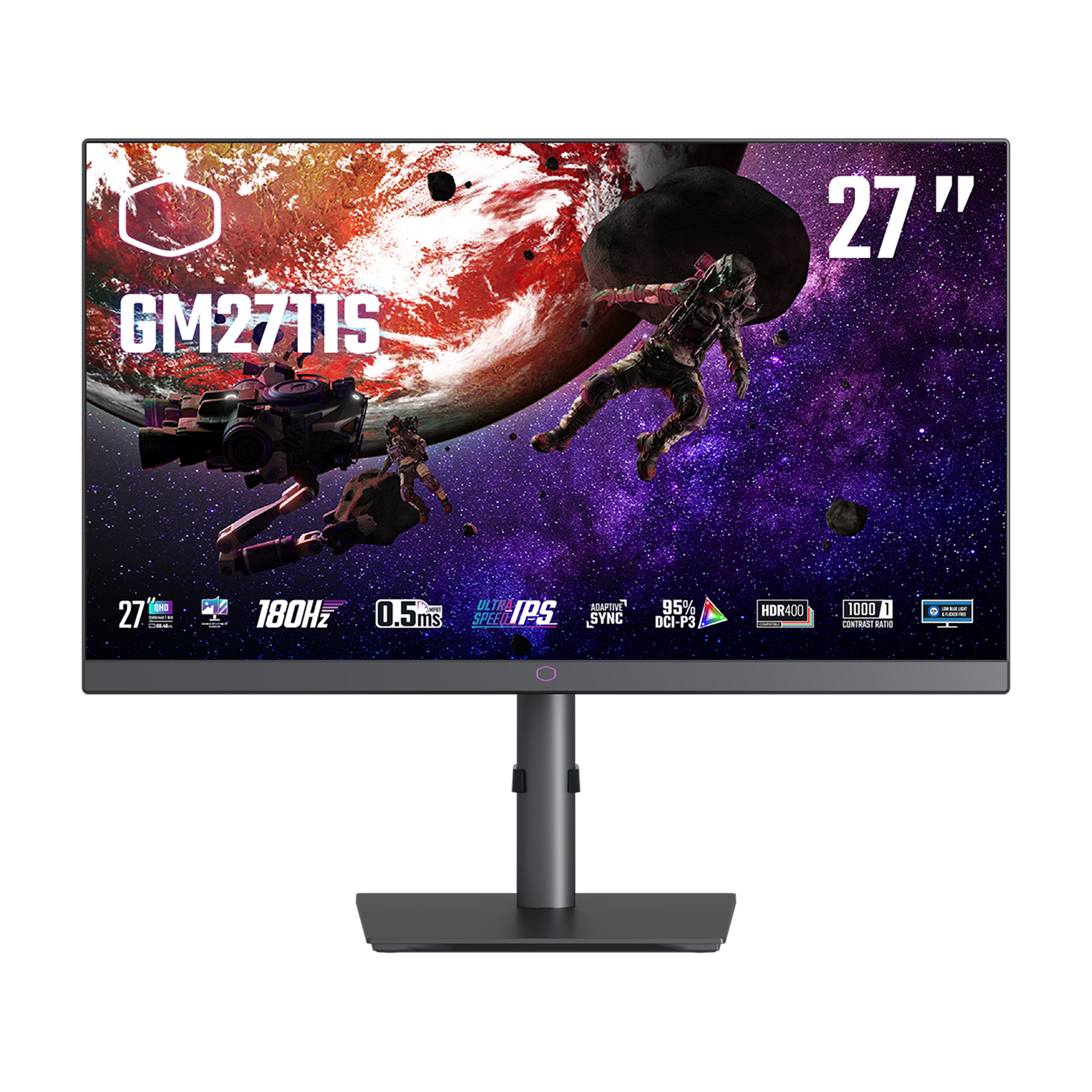 COOLER MASTER MONITOR 27 LED IPS 16:9 QHD 180HZ, GM2711S CMI-GM2711S-EK