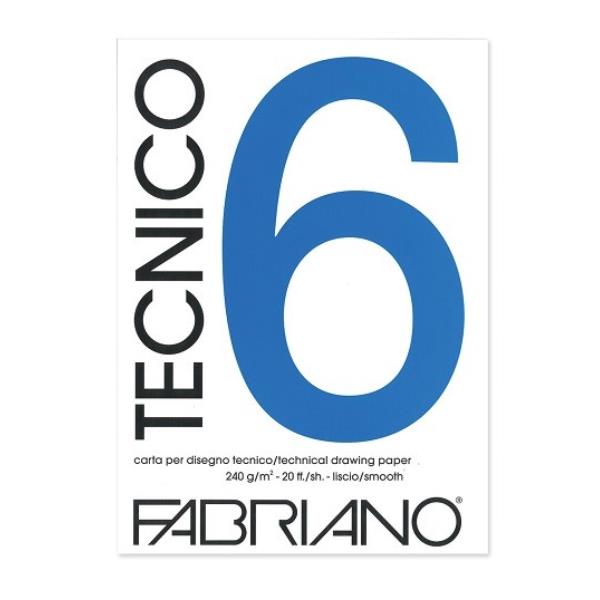 FABRIANO ALBUM TECNICO 6 50X70 240 - LISCIO 09805070S