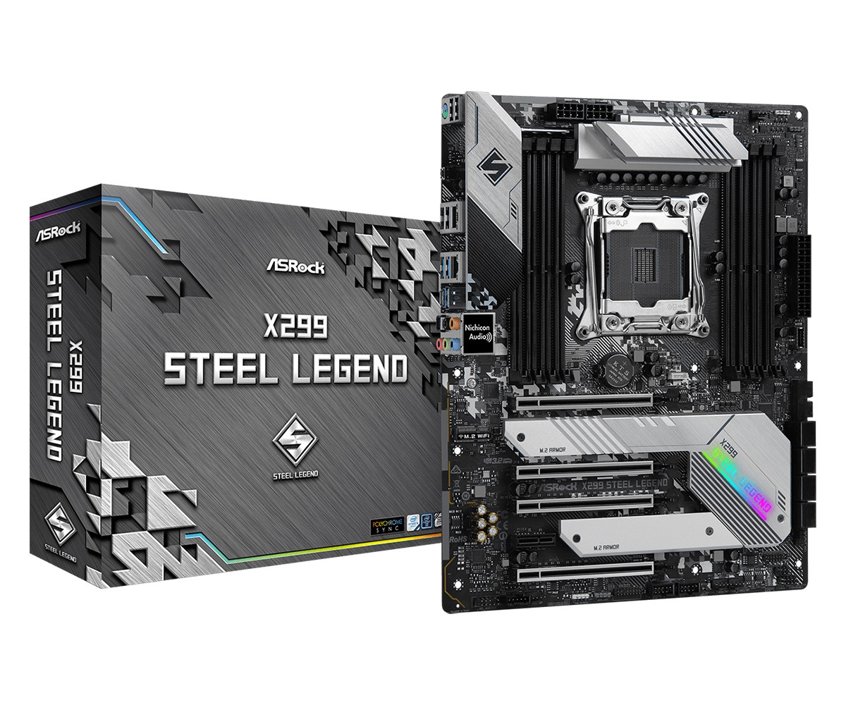 ASROCK MB X299, X299 STEEL LEGEND, LGA 2066, 8DDR4 90-MXBBJ0-A0UAYZ