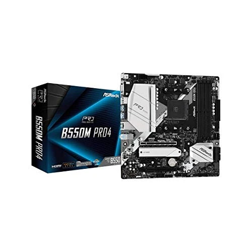 ASROCK MB AMD B550, B550M PRO4, AM4, 4 DDR4, Micro ATX 90-MXBDK0-A0UAYZ