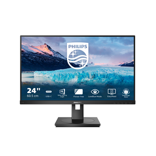 PHILIPS MONITOR 23,8 LED IPS 16:9 FHD 4MS 250 CDM, HDMI/DP, PIVOT, USB-C, MULTIMEDIALE 243S1