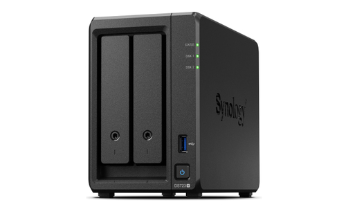 SYNOLOGY NAS TOWER 2BAY x2 2.5/3.5 HDD SATA, 2xSSD NVME M.2 2280, AMD Ryzen R1600 dual-core, 2 GB DS723+