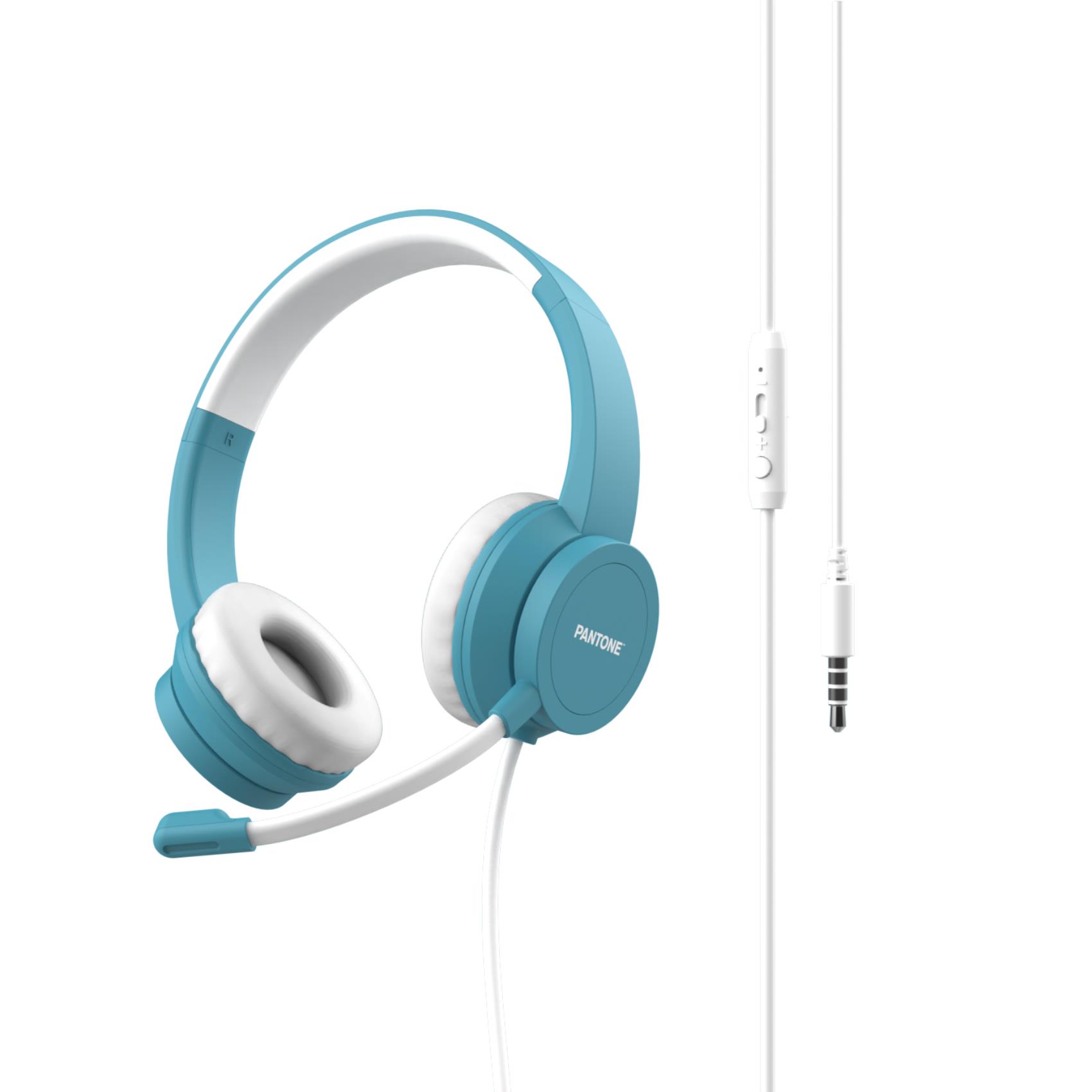 PANTONE SMARTWORK HEADPHONE CABLE+MIC LBLUE PT-WDH002GY2220