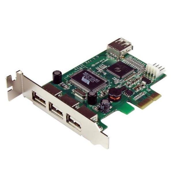 Image of STARTECH SCHEDA USB PCIE A 4 PORTE LP PEXUSB4DP