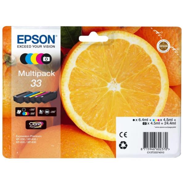 EPSON MULTIPACK 33 ARANCIA N.5 COLORI C13T33374011