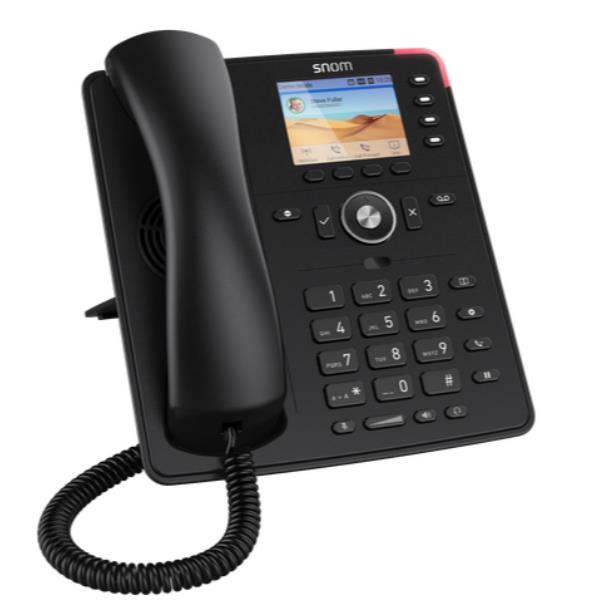 SNOM TELEFONO D713 W/O PS BLACK 00004582