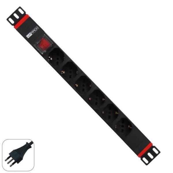 WP EUROPE MULTIPRESA 1U 6 PRESE UNIVERSALI WPN-PDU-I01-06