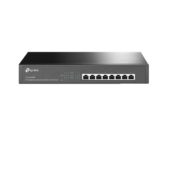 Tp-link 8-PORT GIGABIT POE+, 126W POWER, 1U RACK TL-SG1008MP