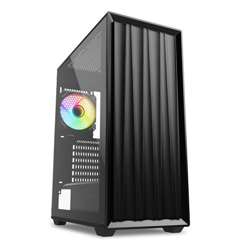 SHARKOON CASE ATX 2X U3, TEMPERED GLASS, 3X 120, 1X 120 ARGB FAN, ARGB CONTROLLER NERO VK3 RGB