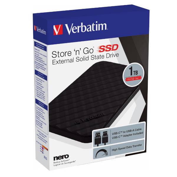 Verbatim VERBATIM STORE N GO SSD ESTERNO USB-CTOUSB-A 512GB 53250