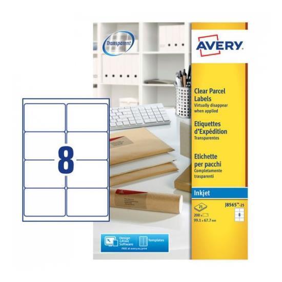 AVERY ETICH TRASPARENTI 99 1X67 7 SINGOLO J8565-25