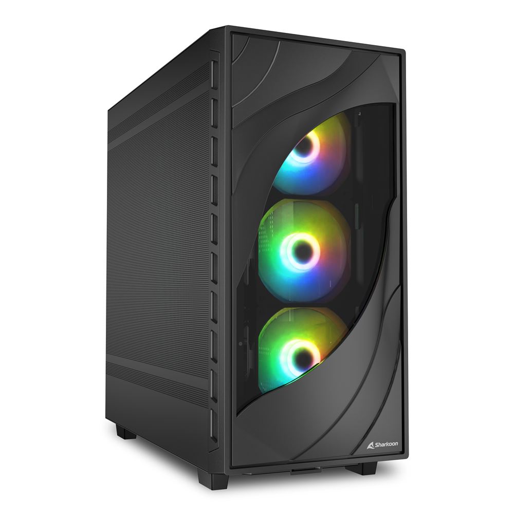 SHARKOON CASE ATX REBEL C80M MESH RGB C80M RGB