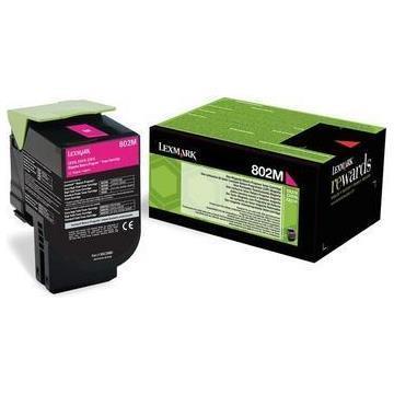 LEXMARK 802M TONER RETURN PR MAGENTA 1K 80C20M0