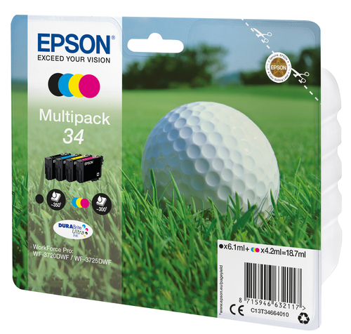 EPSON CART. INK MULTI-COLOR 34 SERIE PALLINA DA GOLF C13T34664010