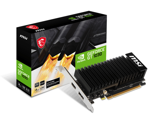 MSI VGA GEFORCE GT 1030, GT 1030 4GHD4 LP OC, 4GB GDDR4, DP/HDMI GT 1030 4GHD4 LP OC