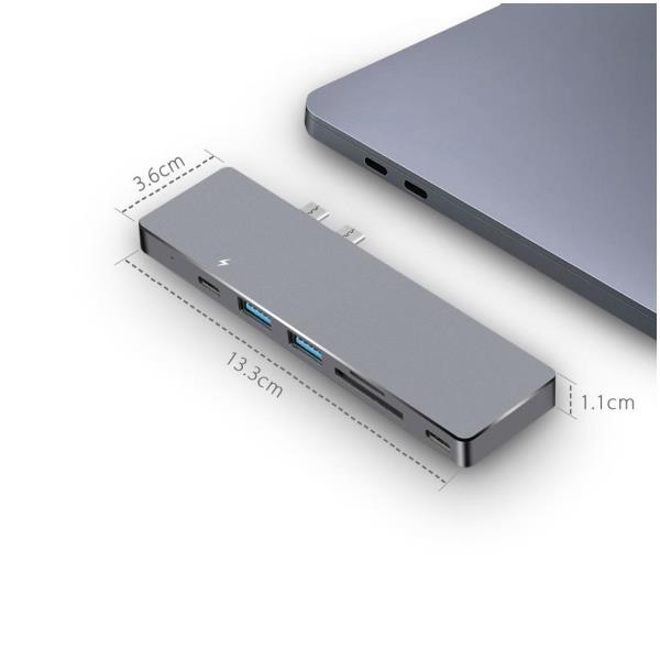 NILOX HUB 7IN1 TYPEC MULTIPORT MACBOOK NLX-2TC-HUBAPP