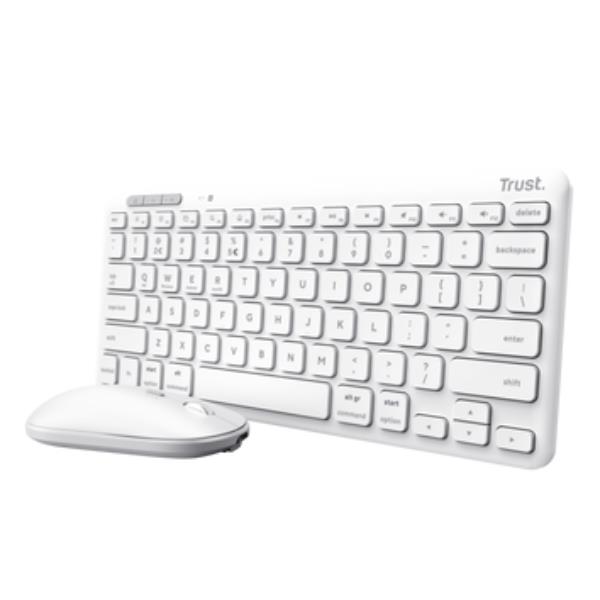 TRUST LYRA WL KEYBOARD  MOUSE IT WHITE 25074