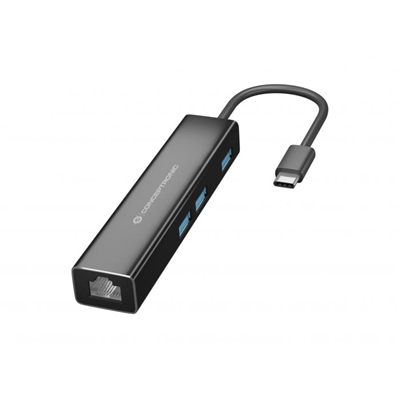 CONCEPTRONIC 3-PORT USB 3.0 HUB WITH GIGABIT DONN07B