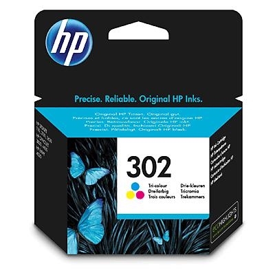 HP 302 TRI-COLOR INK CARTRIDGE F6U65AE#ABE