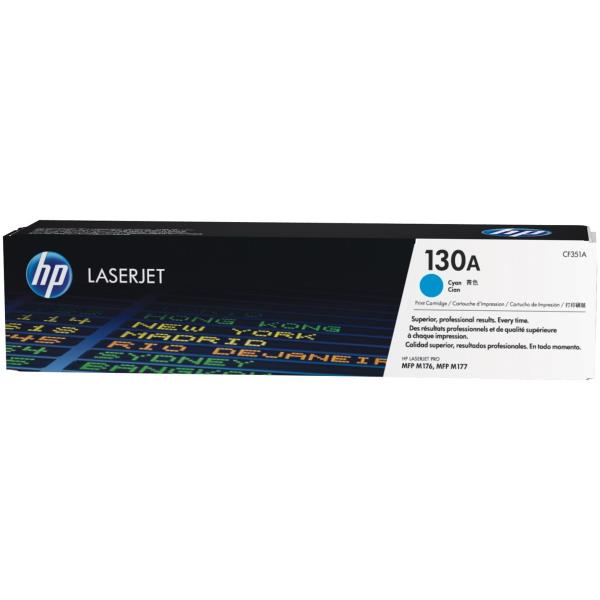 HP 130A CYAN LASERJET TONER CARTRIDGE CF351A