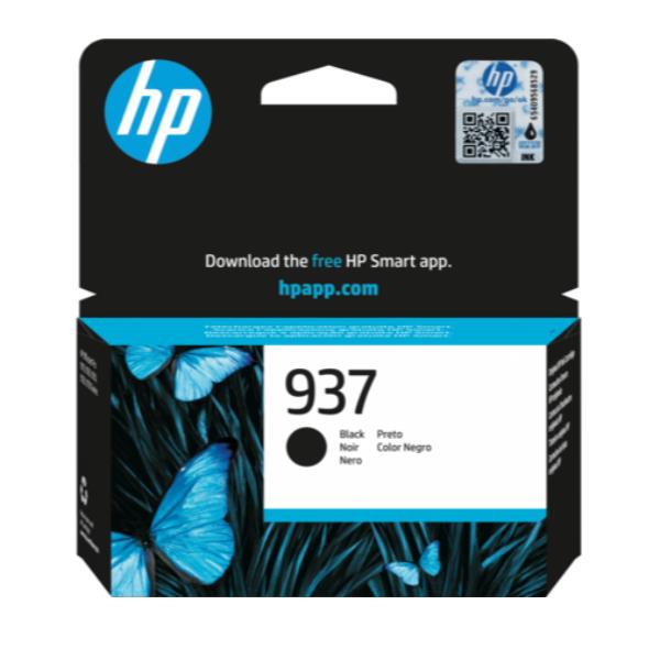 HP 937 NERO CARTUCCIA ORIGINALE 4S6W5NE#SE1