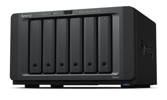 Synology DS 6-BAY PLUS AMD RYZEN V1500B QC 2.2 GHZ 4GB DDR4 DS1621+