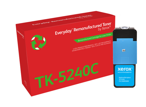 Toner rigenerato Everyday™ di Xerox Ciano compatibile con Kyocera TK-5240C, Capacità standard