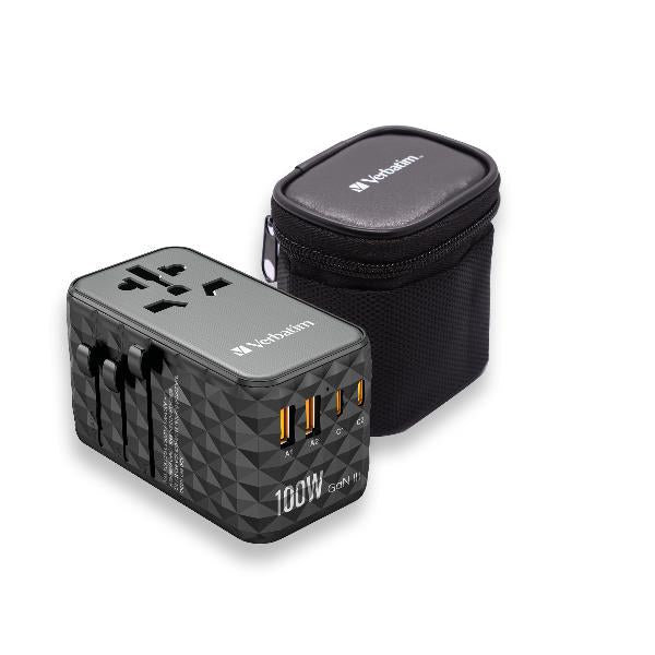 Verbatim VERBATIM TRAVEL ADAPT.2XUSB-C DP/2XUSB-A 100W QC4+ 32121