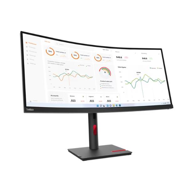 Lenovo TS THINKVISION T34W-30 34WQHD VA CURVO HDMI,DP ETH 63D4GAT1EU