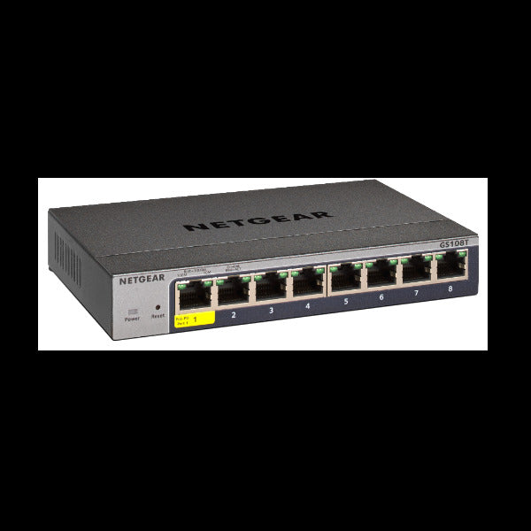 Netgear 8P GE SMART MANAGED PRO SWITCH GS108T-300PES