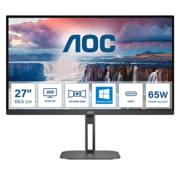 Aoc 27 16:9 VALUE-LINE 3-SIDED FRAMELESS Q27V5N/BK