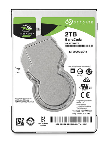 Seagate SEAGATE BARRACUDA 2TB SATA3 2.5 ST2000LM015