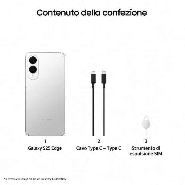 Samsung GALAXY S25 edge SM-S937B 12GB 256GB SILVER SM-S937BZSDEUE
