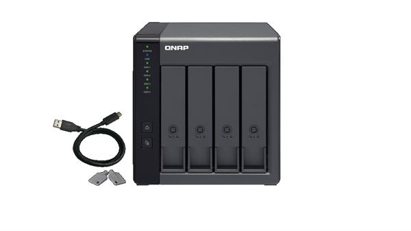 Qnap QNAP DAS 4 BAIE 3.5  SATA, 1 X USB 3.0 TYPE-C TR-004