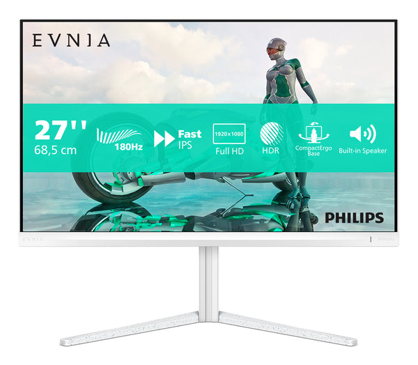 Philips Evnia 27M2N3201A/00 Monitor PC 68,6 cm (27") 1920 x 1080 Pixel Full HD LCD Bianco