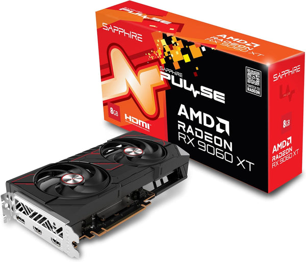 SAPPHIRE VGA RADEON RX 9060 XT, PULSE AMD RADEON RX 9060 XT GAMING OC, 8GB DUAL HDMI / DP LITE 11350-05-20G