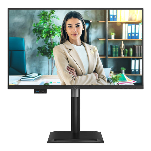 AOC MONITOR 23,8 LED IPS FHD 16:9 4MS 120hz, REG ALTEZZA, DP/HDMI, MULTIMEDIALE 24P4U