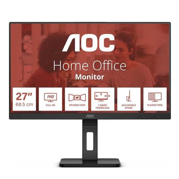 AOC MONITOR 27 LED IPS FHD 16:9 4MS 300 CDM, PIVOT, DP/HDMI, MULTIMEDIALE 27E3QAF