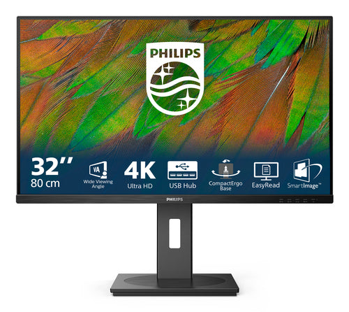PHILIPS MONITOR 32 LED VA 4K UHD 16:9 4MS 350 CDM, PIVOT, DP/HDMI, MULTIMEDIALE 32B1N3800