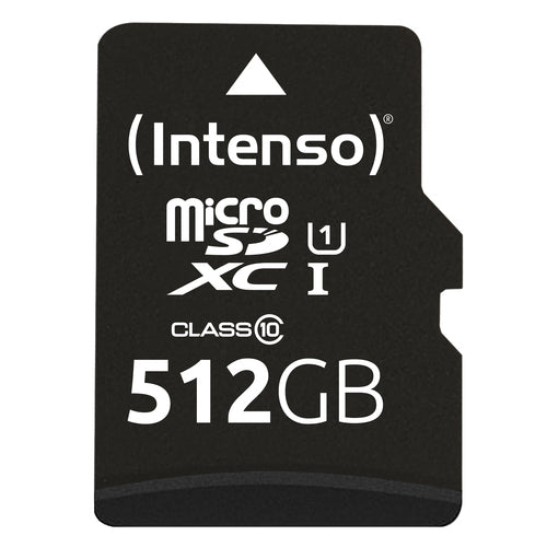 INTENSO MEMORY CARD MICRO SD 512GB UHS-I PREMIUM Up to 90 Mb/s 3423493