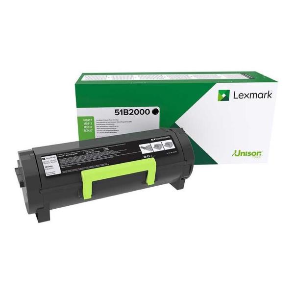LEXMARK TONER NERO PER MS/MX 317/417/517/617 2500PAG RETURN PROGRAM 51B2000