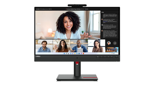 LENOVO MONITOR 23,8 LED IPS 16:9 FHD 6MS 250 CDM, PIVOT, USB-C, WEBCAM, DP/HDMI, MULTIMEDIALE, T24mv 63D7UAT3EU